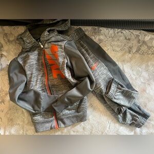 Grey & Orange Nike Track Suit 4 XS